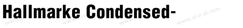 Hallmarke Condensed字体转换